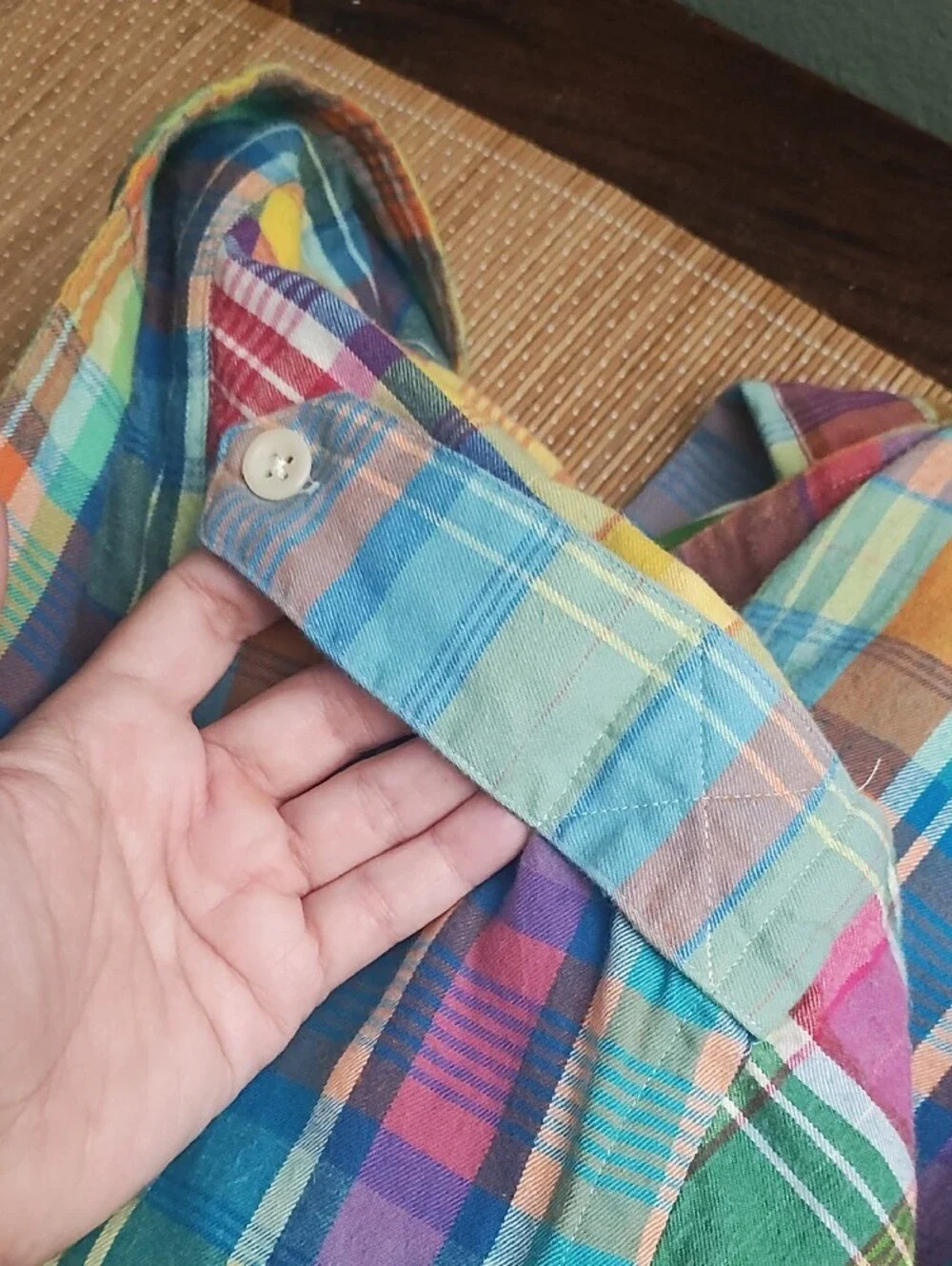Ralph Lauren Multicolor Plaid Button-Down Shirt Vintage